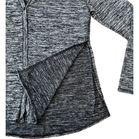 Simply Vera Vera Wang | Marled Gray Open Side Cardigan | Small - Picture 3 of 5